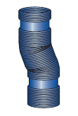 Komínové trubky ohebná (flex) pro kondenzační kotle 